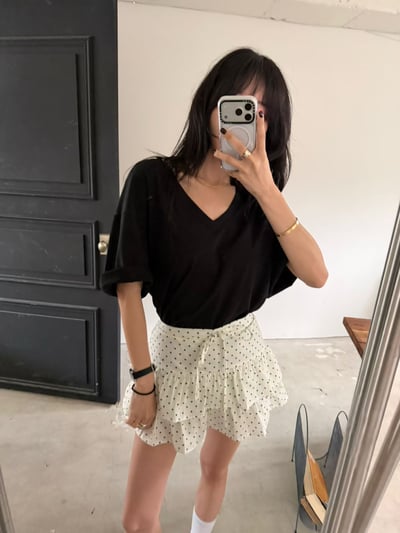 ♡正韓♡點點蛋糕短褲裙9