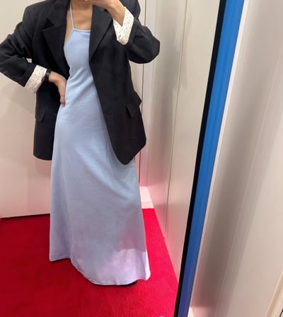 ♡正韓♡bra掛脖露背洋裝6