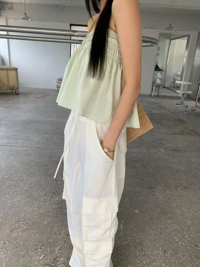 ♡正韓♡醋酸月光平口上衣8
