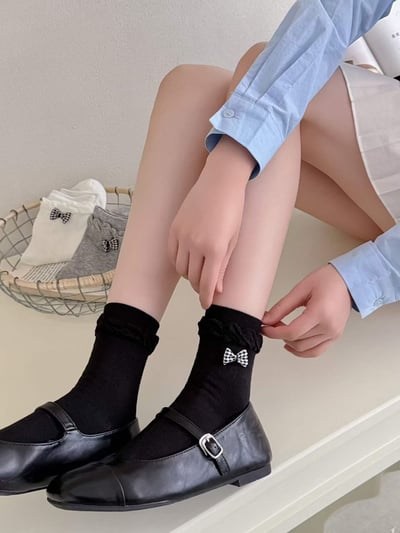 ♡正韓♡可愛蝴蝶結蕾絲襪2