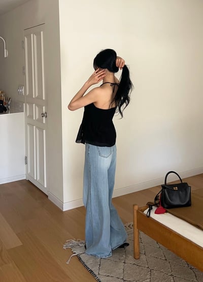 ♡正韓♡初戀綁結傘擺上衣10
