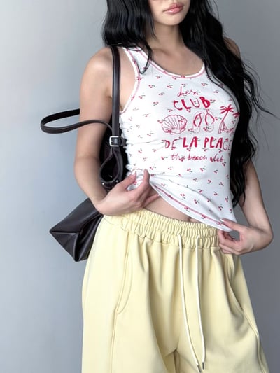 ♡正韓♡櫻桃夏日風情海洋背心4