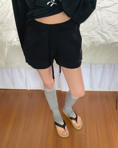 ♡正韓♡休閒鬆緊棉短褲6