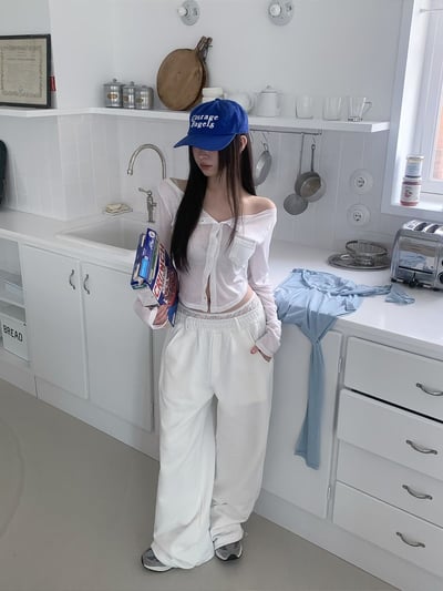 ♡正韓♡春薄透可疊穿排釦上衣3