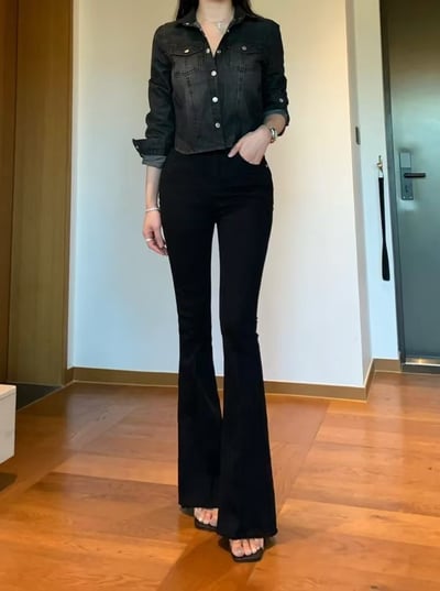 ♡正韓♡長腿白牛仔長褲6