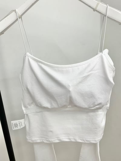 ♡正韓♡細繩肩帶一字bra上衣19