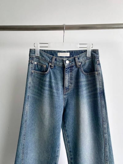 ♡正韓♡復古刷色牛仔褲11