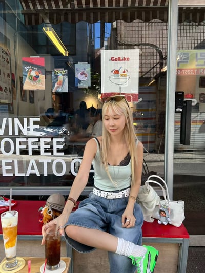 ♡正韓♡撞色蕾絲背心3