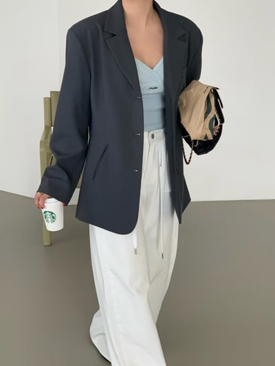 ♡正韓♡坑條刺繡交叉性感背心3