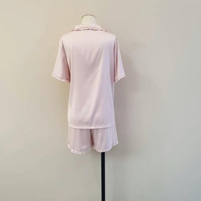 ♡正韓♡荷葉領刺繡愛心睡衣套組9