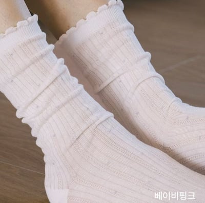 ♡正韓♡點點銀絲微閃襪2