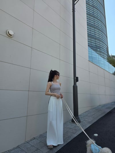 ♡正韓♡垂墜感寬鬆西褲4