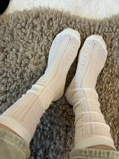 ♡正韓♡格菱紋透氣襪2