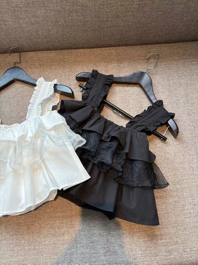 ♡正韓♡可愛層次拼紗上衣20