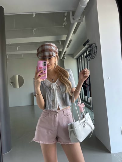 ♡正韓♡低調質感鬚鬚短褲4