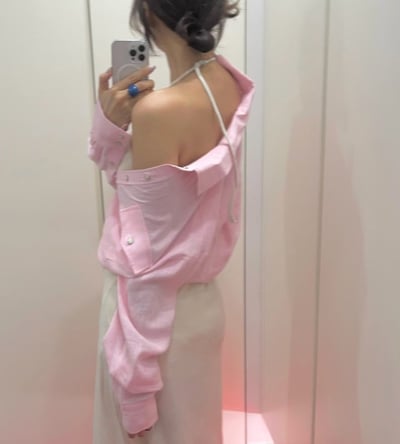 ♡正韓♡bra掛脖露背洋裝5