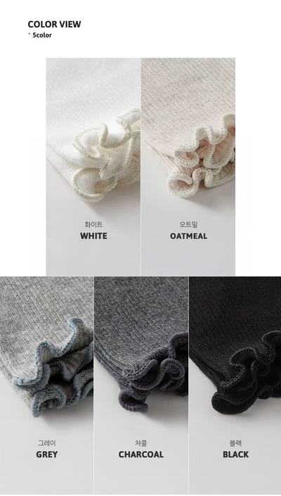 ♡正韓♡木耳捲邊堆堆襪7