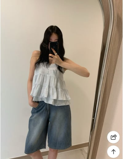 ♡正韓♡肩帶可調整層次上衣6