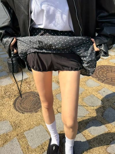 ♡正韓♡點點蛋糕短褲裙2