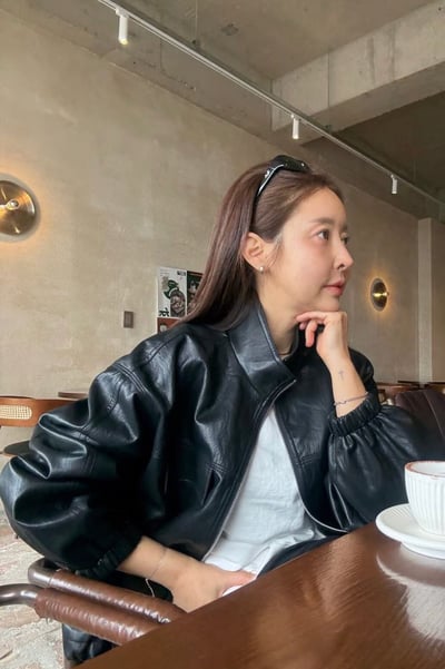 ♡正韓♡設計品牌時髦雙口袋皮外7