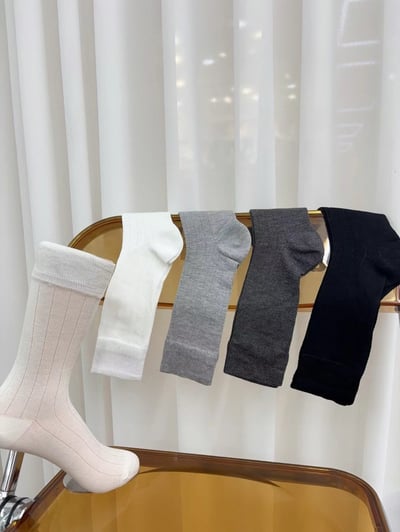 ♡正韓♡夏日涼感素色坑條襪2