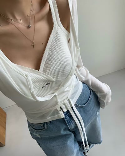 ♡正韓♡親薄綁帶排口小外套7