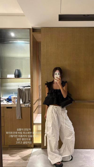 ♡正韓♡可愛層次拼紗上衣11