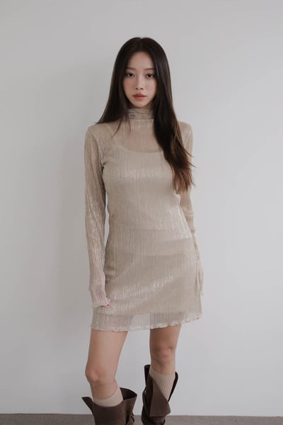 ♡正韓♡微透膚兩件長上衣8