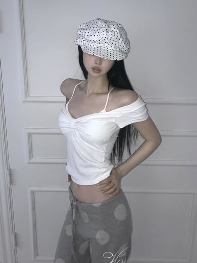 ♡正韓♡微細閃bring蝴蝶結Tee4