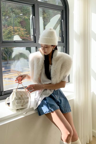 ♡正韓♡安哥拉兔毛毛帽2