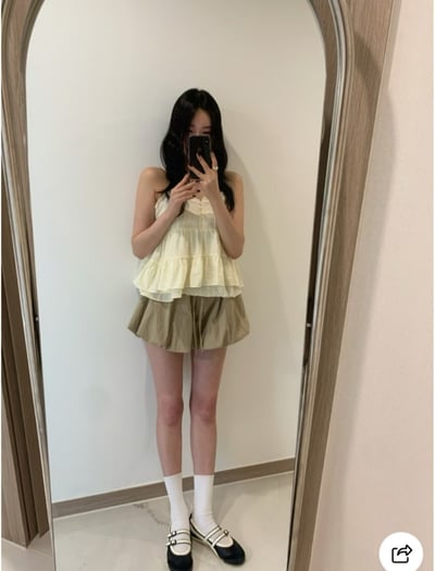 ♡正韓♡肩帶可調整層次上衣4