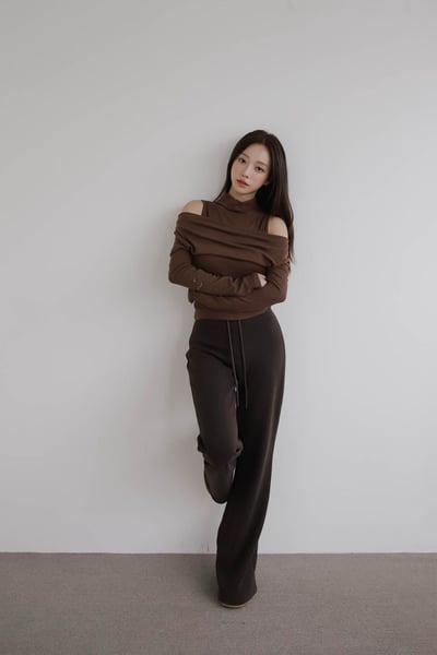 ♡正韓♡鬆緊抽繩百搭褲10