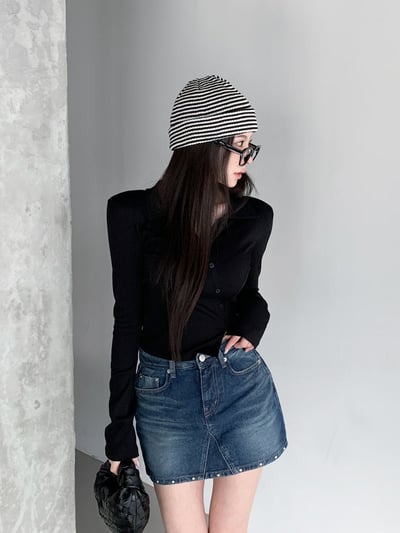 ♡正韓♡卯丁牛仔褲裙1