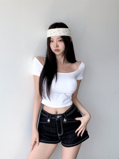 ♡正韓♡細肩帶Bra短上衣7