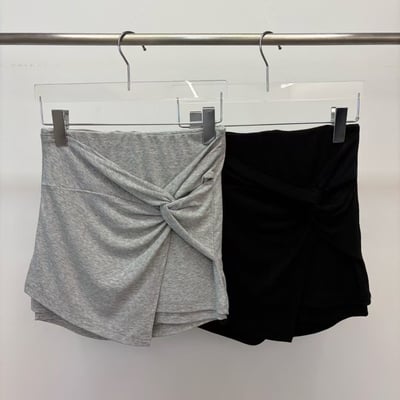 ♡正韓♡扭結不規則棉褲裙9