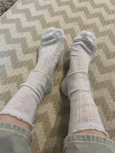 ♡正韓♡點點銀絲微閃襪4