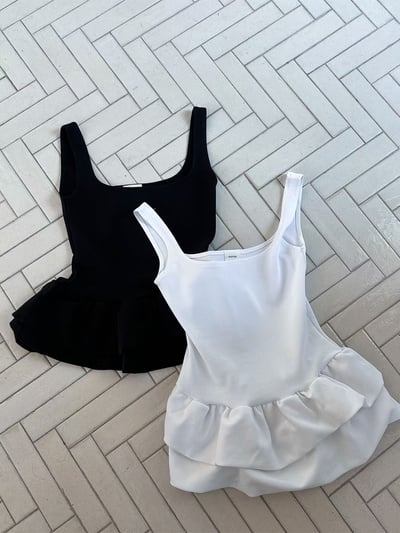 ♡正韓♡下襬裙擺背心上衣12