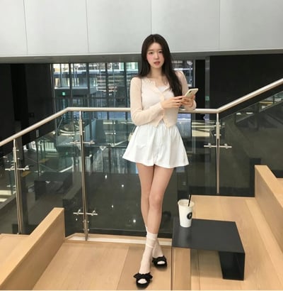 ♡正韓♡夏日涼感素色坑條襪8