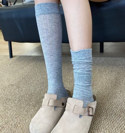 ♡正韓♡超親薄親膚網眼透氣小腿襪4