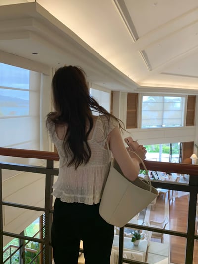 ♡正韓♡仙氣微透浪漫上衣6