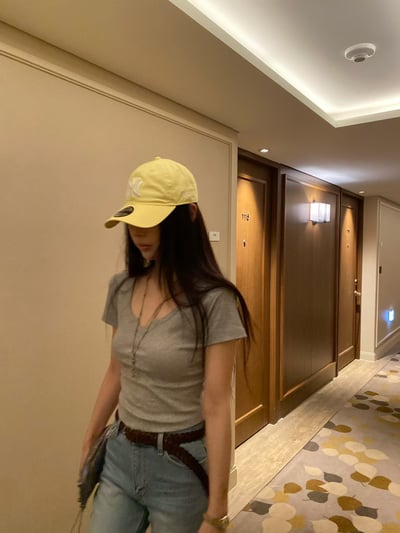 ♡正韓♡小Ｖ腰身圓領Ｔ5