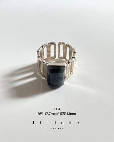 Q03 04 指頁 | 銀鑲戒指12