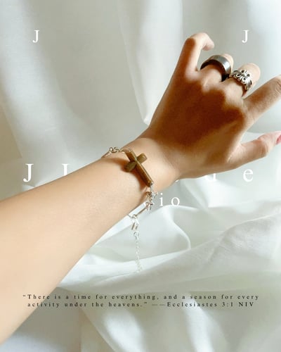 X43 44 45 赫瑪 |十字架手鏈 | 豹紋糖8