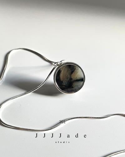 Z01 02 03 04 05 對鏡 | 聚墨青花純銀項鏈4