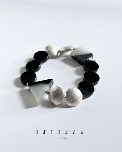 T337 隅染 | 和田玉瑪瑙手串7