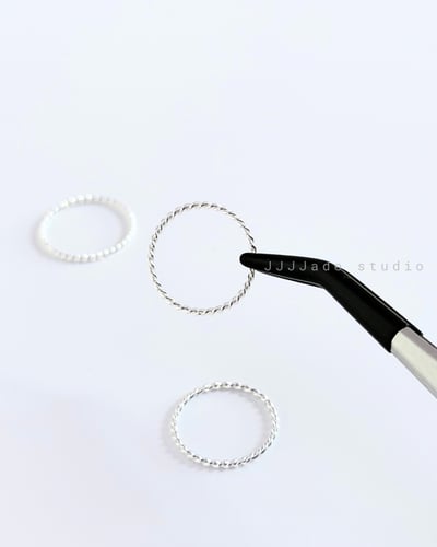 J05 TWIST RING| 旋紋銀細戒2