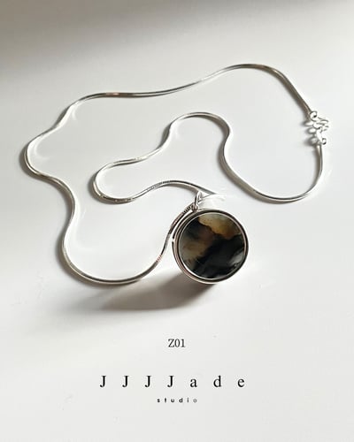 Z01 02 03 04 05 對鏡 | 聚墨青花純銀項鏈2