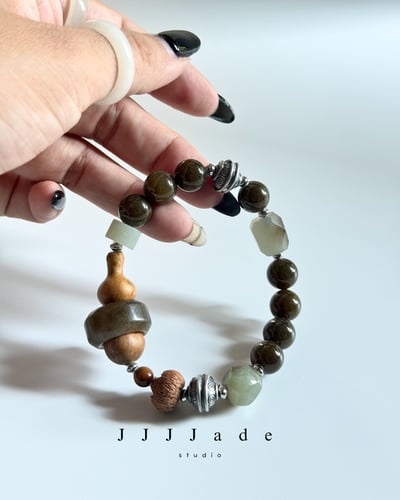 T348 醇若 | 和田玉老紅糖手串6