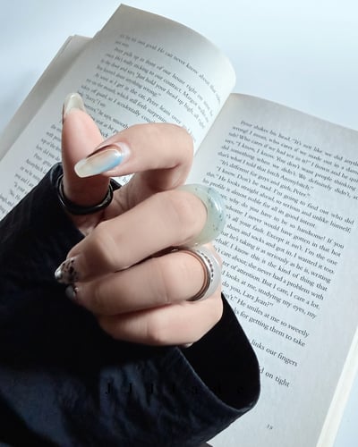 #372 沫雪 | 和田玉點墨戒指9