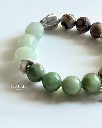 T295 絮語 | 和田玉印尼貢木手串4